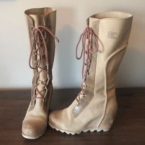 Sorel Cate the Great Wedge Lace Up Boots